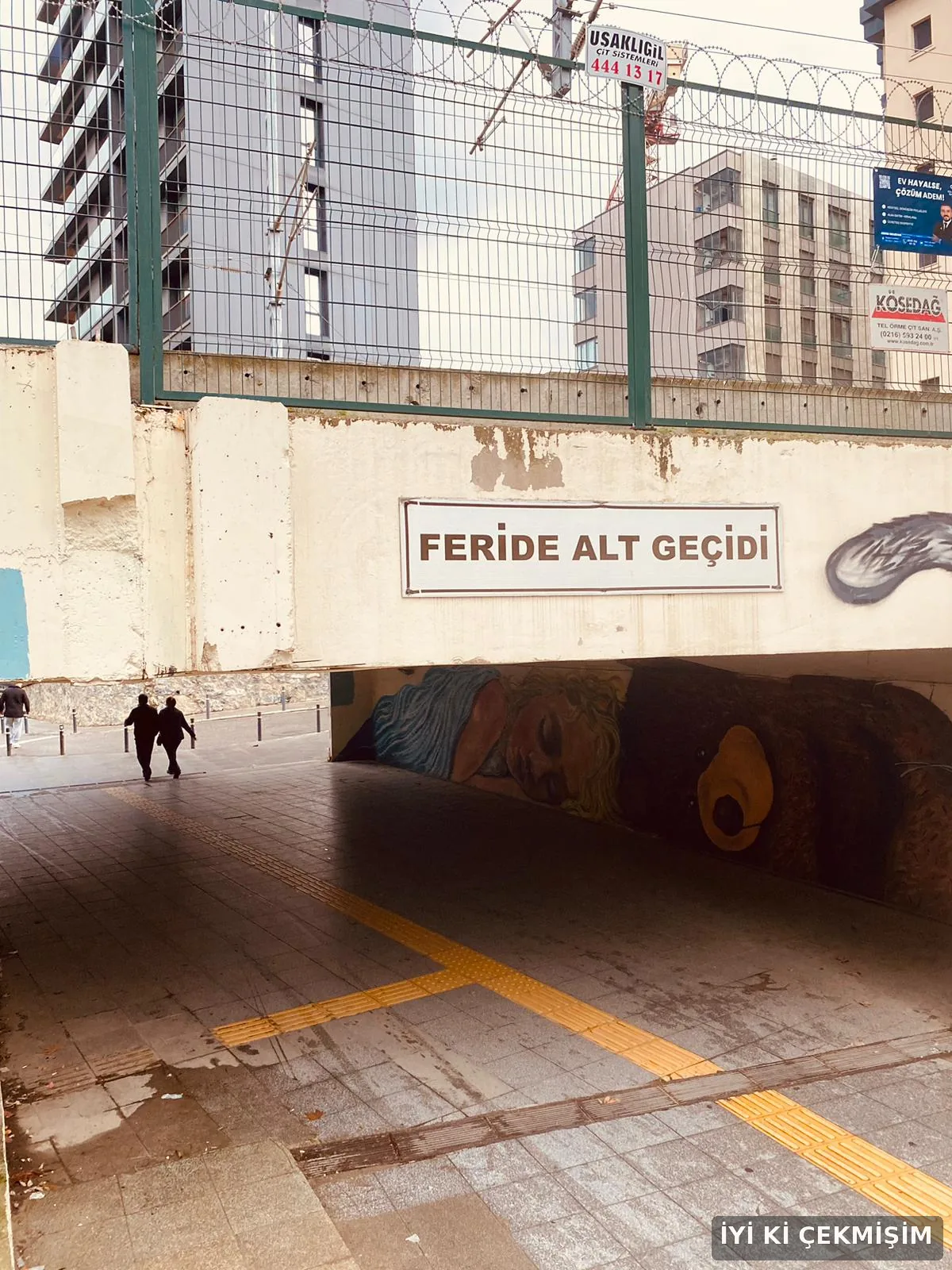 Kadıköy Feride Alt Geçidi, 2025: Feride Alt Geçidi giriş tabelası